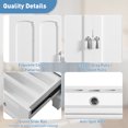 thumbnail image 6 of 30" Bathroom Vanity with Ceramic Sink, Solid Wood Frame Bathroom Sink Cabinet with Adjustable Shelf, Drawer with Divider, Solid Wood Feet, 6 of 9
