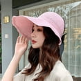 thumbnail image 4 of Kripyery Women's Summer Sun Hat with Wide Brim, Empty Top Hat, Foldable Travel Beach Hat, Outdoor Travel Sun Protection Hat, 4 of 8
