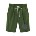 thumbnail image 4 of Iyufng Shorts for Women Plus Size 4Th of July Casual Linen Shorts Women,Cotton and Linen Fashionable Printing Elastic Waist Drawstring 5-inch Shorts, 4 of 4