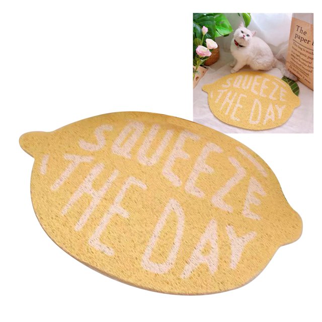 <p>Cat Food Catching Mat, Cat Litter Mat Easy To Clean PVC Skid Resistance Flexible Decorative For Bedroom For Pet</p>
