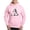 Pink, variant on - Skeleton Playing Hockey Facing - Pullover Hoodie, Hooded Sweatshirt