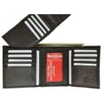 thumbnail image 4 of Mens Genuine Leather Wallet Lambskin "Flip" Trifold 1455, 4 of 7