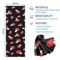 thumbnail image 2 of Red Mushroom Polka Dot Black Pattern Hot Yoga Mat Towel Non Slip for Hot Yoga - Quick-Drying Yoga Mat Cover with 4 Corner Pockets with Travel Bag - Hot Yoga Towel Non Slip 70"x26", 2 of 6