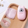 thumbnail image 1 of pitrice 50pcs/box Disposable Boxed Soap Paper Convenient Washing Hand Bath Travel Scented Slice Sheets Foaming Box Paper Soap, 1 of 9