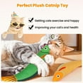 thumbnail image 3 of LZLINGMEI Catnip Toys for Cats - Cat Nips Toys for Indoor Kittens Christmas, Plush Pillow Pet Chew Interactive Toy Built-in Crinkle Bell, Soft Kicker for Cats Claw Chewing Teeth Cleaning, 3 of 7