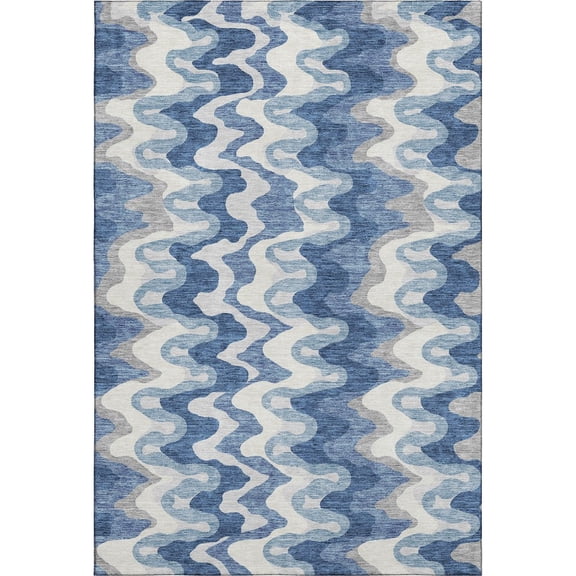 Dalyn Rugs Premium Machine Washable Mayfield AMF750 Blue 8' x 10' Rug