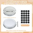 thumbnail image 2 of 6 Pcs Mason Jar Lids, Colored Tinplate Canning Lids with Label for Regular Mouth Mason Jar for Fermenting Pickling Meal Prep Freezing, Preserving, Silver(86mm), 2 of 7