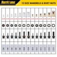 thumbnail image 3 of Kit de Herramientas para Tuercas Remachables HURRICANE de 41 cm con 130 Piezas de Tuercas, 3 of 7