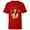 Red, variant on Disney Princess Belle Modern Art Deco Style - Short Sleeve T-Shirt for Kids - Customized-Athletic Heather