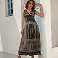 thumbnail image 5 of 1 Million Dollar Bill Sleeveless Dress Dresses Women Summer Evening Dresses Ladies Bohemia Long Dresses, 5 of 9