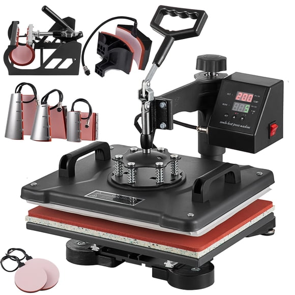 Máquina de sublimación Topdeep 12x15 in 8 en 1 con giro lateral