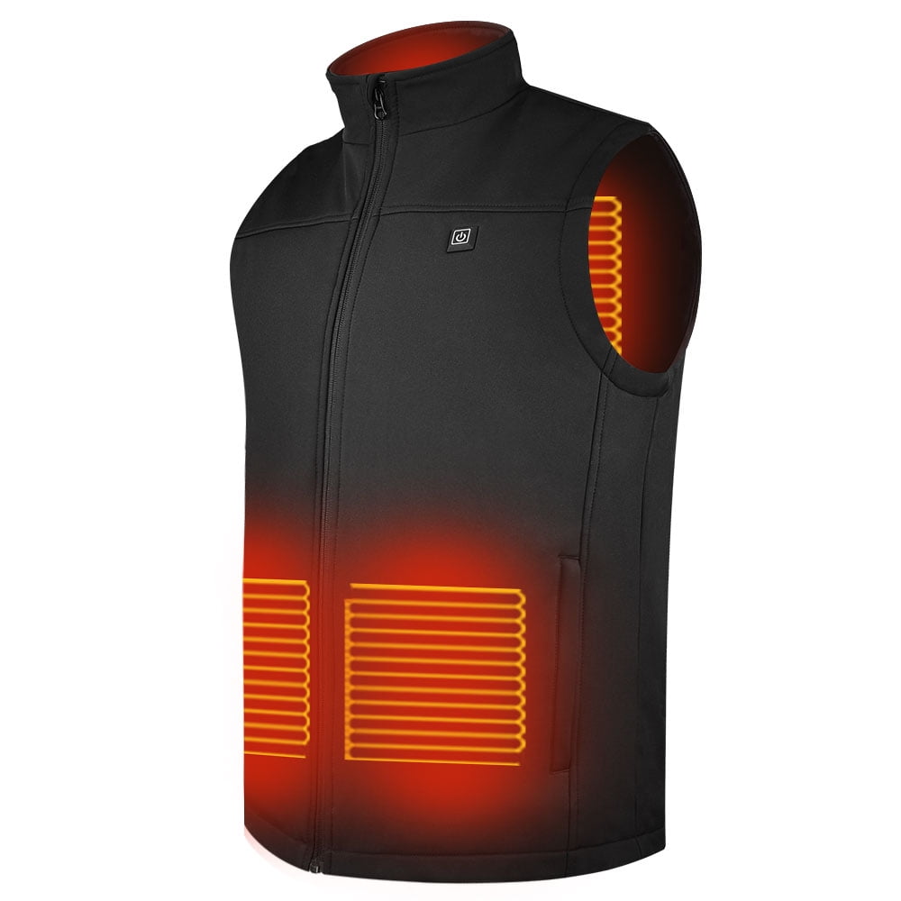 Men's Electric Heating Jackets Vest Coats Padded Slim Fit Winter