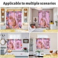thumbnail image 5 of Happy Easter Bunny Kitchen Curtains Window Panels, Eggs Spring Flowers Pastoral Plants Pink Insulated Window Treatment Curtain, Grommet Curtains for Bedroom/Living Room/Bathroom, 2 Piece 52"Wx72"L, 5 of 8