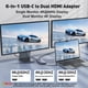 thumbnail image 2 of Hub USB-C THANDBLE 6 en 1 con doble HDMI 4K y carga PD de 100W, 2 of 7