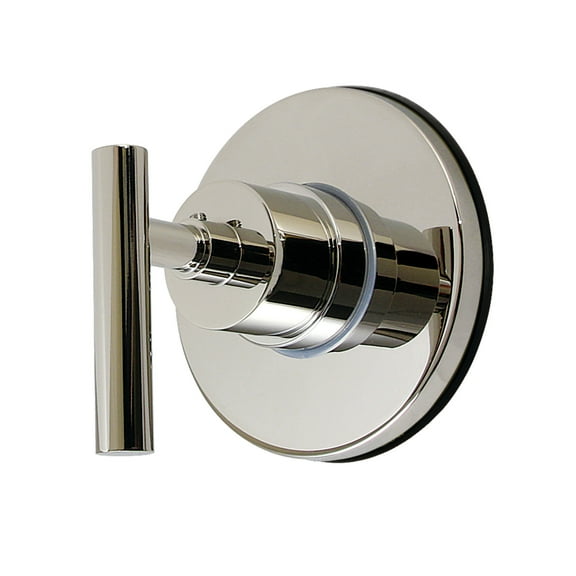 Kingston Brass KS3036CML Manhattan Single-Handle Three-Way Diverter Valve with Round Trim Kit, Polished Nickel