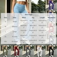 thumbnail image 3 of biudgviw Yoga Pants for Women High Waisted Wide Leg Trousers Side Split Casual Lounge Pants with Buttons for Gym Workout(Navy,X-Large), 3 of 7