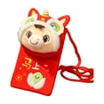 thumbnail image 1 of Contenant de Stockage Alimentaire Enveloppes Rouges du Nouvel An Année des Mascottes Jouets en Peluche Petits Sacs à Bandoulière Sacs à Main pour Filles et Enfants Poupée Cadeau de la Saint-Valentin pour Lui Décorations de la Saint-Valentin Extérieur, 1 of 8