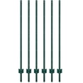 thumbnail image 3 of OUYAWEI 6pcs 5FT Metal Fence Post T Post Wire Fence Lawn Garden Green, 3 of 7