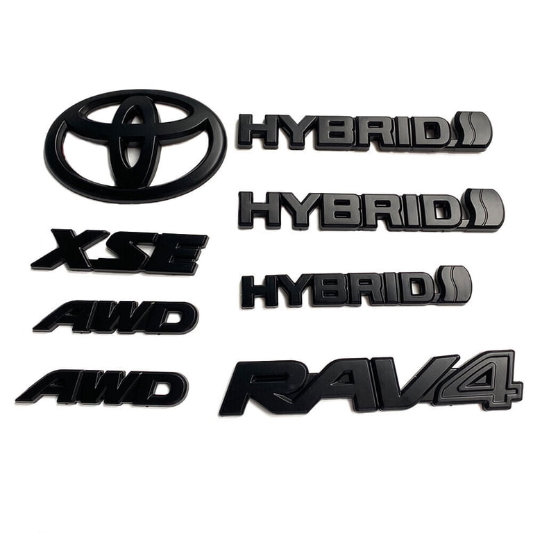Genuine Toyota Black Emblem Overlay Kit For 2020+ Highlander XSE (Front Wheel Drive)
