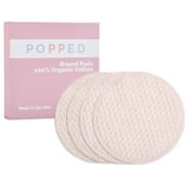 Popped Organic Cotton Breast Pads, 1 Day Pair and 1 Night Pair