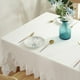 thumbnail image 3 of Mantel rectangular Injueey de estilo vintage blanco 140*140 CM, 3 of 6