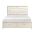 thumbnail image 5 of 3pc Bedroom Furniture Queen Size LED Bed Stoarge Drawers Nightstands USB Ports, 5 of 7