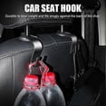thumbnail image 2 of 2-Pack Open Hook for Car Seat Back Storage Accessory Multifunctional Pendant Hanger Silver Tone Universal Fit for Vehicles, 2 of 5