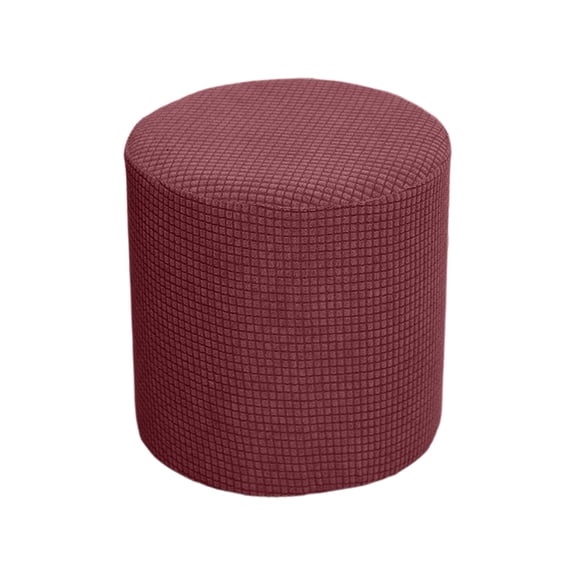 Fareti Stretch Round Stool Cover with Soft Waterproof Fabric, Elastic Ottoman Slipcover for Vanity, Bedroom or Living Room, Washable Protector 13x13 Inch