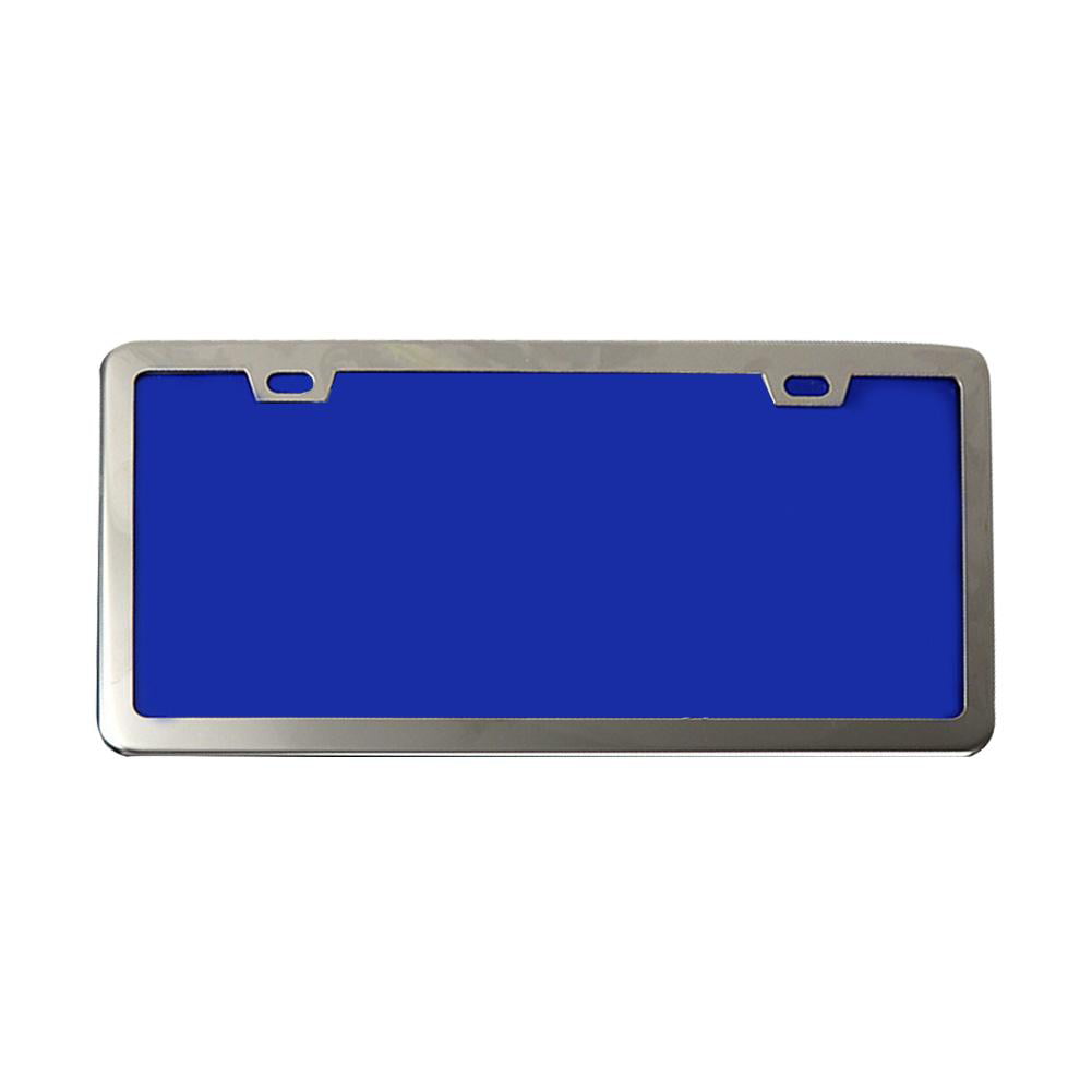 Details about   1 x Blue Aluminum Alloy Car License Plate Frame Cover Front Or Rear US Size 