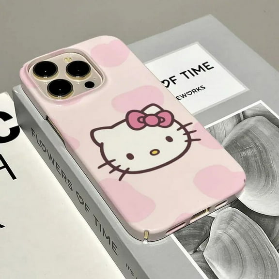Hello Kitty Sanrio Anime Cute iPhone 14 13 12 11 Pro Max Plus Kawaii Cartoon Phone Case Protective Cover Toys Girls Gifts