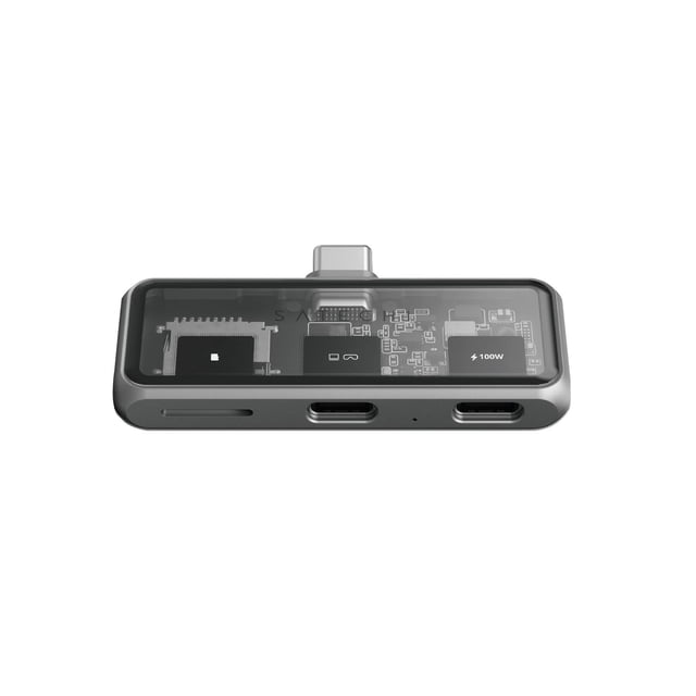 Hub USB-C SATECHI Plata con HDMI 4K y Carga 100W para iPad, MacBook, Switch OLED y Más