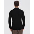 thumbnail image 3 of Grid Fleece Pullover Men Pioneer Camp 1/4 Zip Lightweight Warm, 3 of 6