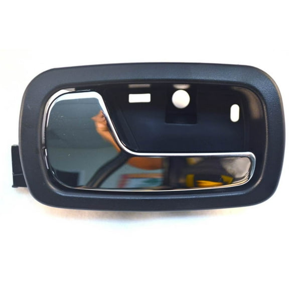 PT Auto Warehouse GM-2007MA-FL - Inner Interior Inside Door Handle, Black Housing with Chrome Lever - Driver Side Front Fits select: 2005-2010 CHEVROLET COBALT, 2007-2009 PONTIAC G5