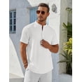 thumbnail image 5 of COOFANDY Men's Polo Shirts Short Sleeve Pique Jersey Golf Shirt Casual Summer Collared T-Shirts, 5 of 7