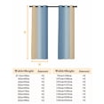 thumbnail image 6 of Blue Yellow Ombre Blackout Curtains for Bedroom/Living Room, Farmhouse Modern Gradient Art Thermal Insulated Kitchen Drapes with Grommets, Light Blocking Window Treatment, 2 Panels 42" x 54", 6 of 7