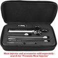 thumbnail image 3 of Deluxe case for Meat Injector and Others - Luxurious Charcoal Woven Material with Zipper - Includes Custom Foam Cut-Outs, 3 of 7