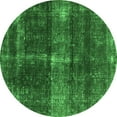 thumbnail image 1 of Ahgly Company Indoor Round Oriental Green Industrial Area Rugs, 7' Round, 1 of 4