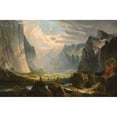 thumbnail image 3 of School Of Thomas Hill 14x11 Black Modern Framed Museum Art Print Titled - Valley Landscape, 3 of 5
