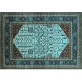 thumbnail image 1 of Ahgly Company Indoor Rectangle Oriental Light Blue Industrial Area Rugs, 4' x 6', 1 of 4