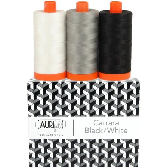 Aurifil AC50CP3-012 Black & White-Thread Collection