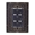 thumbnail image 3 of Placa Armada Inox 3 Apagadores Sencillos 1 Modulo Oxford 5Pz plateado 12cm, 3 of 3