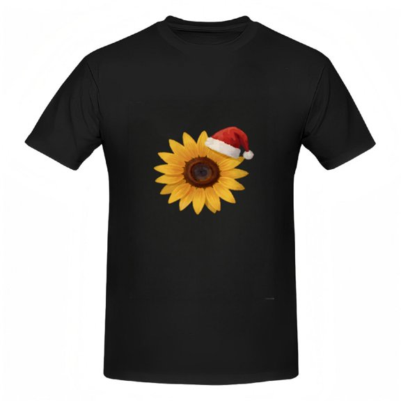 Festive Sunflower Graphic Tee / Christmas T-Shirt