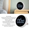 thumbnail image 4 of Digital Timer, 3  Volume Adjustable One Button Operation Round Sports Timer With Ultra Clear Display For Classroom, 4 of 8