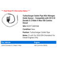 thumbnail image 2 of Turbocharger Outlet Line NOx Nitrogen Oxide Sensor - Compatible with 2013 El Dorado E-Z Rider II Max ISB Cumins Diesel, 2 of 2