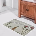Cute Aesthetic Flora Mother's Day Kitchen Rugs Flowers Doormat Bath