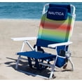 thumbnail image 2 of Nautica Portable Beach Chair, Double Cup Holder, Padded Straps (Tropical Ombre), 2 of 2