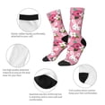 thumbnail image 3 of Yiaed Rose Rabbit Print Great elasticity Crew Socks Sports socks for Men and Women, 3 of 5