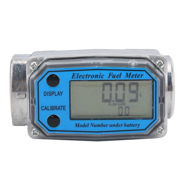 Medidor de flujo de turbina digital azul para medición de gasolina con bomba de combustible LLW-25 DC2.3-3.3V