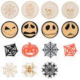 thumbnail image 2 of Posavasos Para Bebidas De Halloween, 4 Uds., Posavasos Con Aislamiento De Esqueleto Espeluznante Para Decoración De Comedor Y Bar De Halloween Noticed HA037900-00, 2 of 6