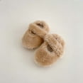 thumbnail image 2 of Tao Tao Baby Boys Girls Warm Fluffy Shoes Solid Color Soft Soled Cotton Shoes for Infants Children Toddler Cute Walking Shoes Khaki S/5 Months, 2 of 4
